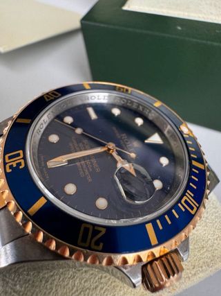 Rolex Submariner Date Ref 16613 Azul/Oro
