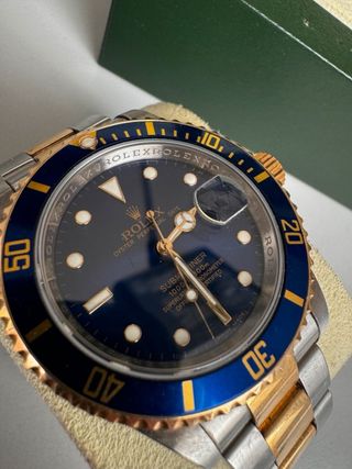 Rolex Submariner Date Ref 16613 Azul/Oro