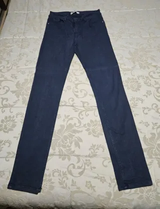 Pantalón vaquero azul mujer Zara