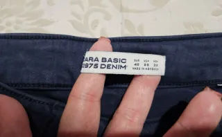 Pantalón vaquero azul mujer Zara