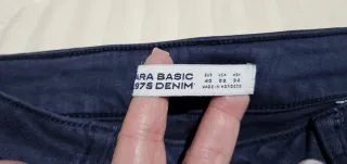Pantalón vaquero azul mujer Zara