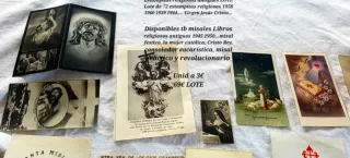 Lote Estampitas Religiosas Antiguas