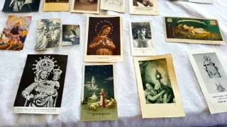 Lote Estampitas Religiosas Antiguas