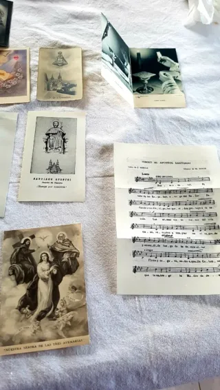 Lote Estampitas Religiosas Antiguas