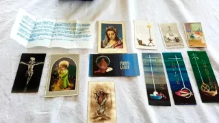 Lote Estampitas Religiosas Antiguas