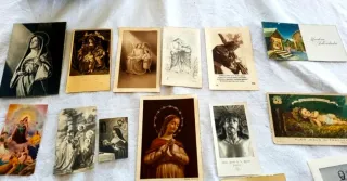 Lote Estampitas Religiosas Antiguas