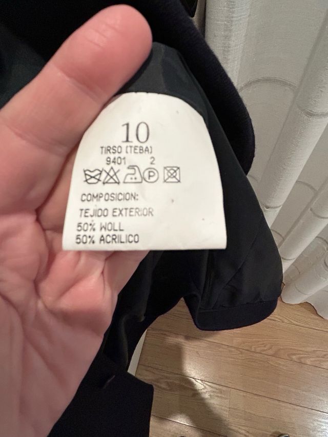 Chaqueta  teba azul marino talla 10 años