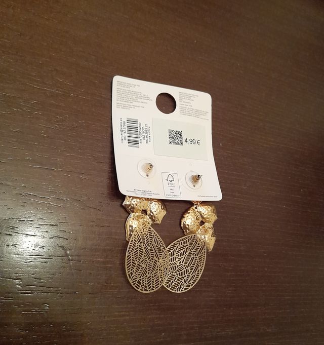 Pendientes dorados Sfera
