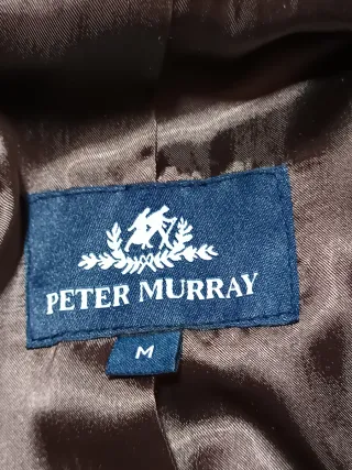 Americana de piel marrón Talla M