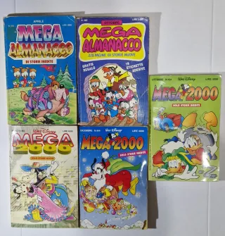 5 Fumetti Mega Almanacco MEGA 2000 WALT DISNEY