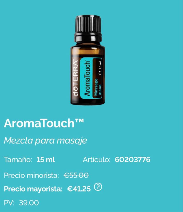 Aceite Esencial AromaTouch Doterra 15ml