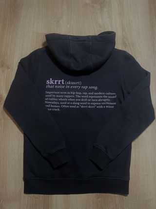 Sudadera Mister Tee Negra con Texto