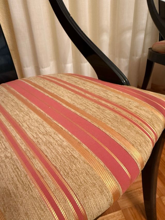 Mesa comedor cristal y 6 sillas