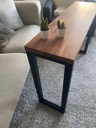 Consola Industrial Madera y Metal