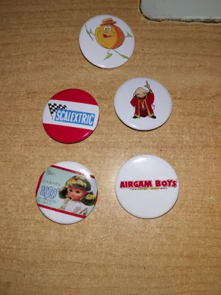 Lote Chapas Temáticas Años 80