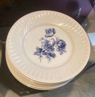 6 Platos merienda Porcelana Vista Alegre Portugal