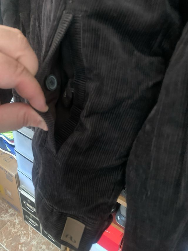 Chaqueta Pana Pull and Bear Marrón