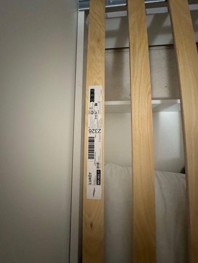 Cama nido niño blanca 90x200 con somier