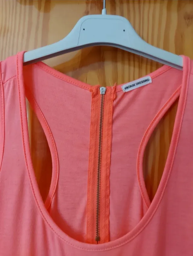 Vestido largo rosa talla S