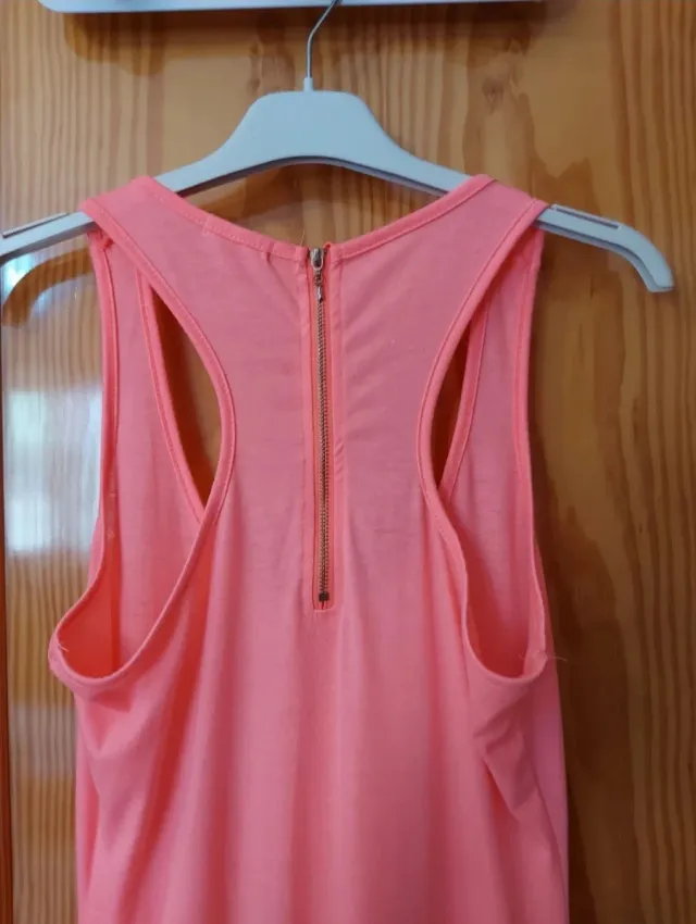 Vestido largo rosa talla S