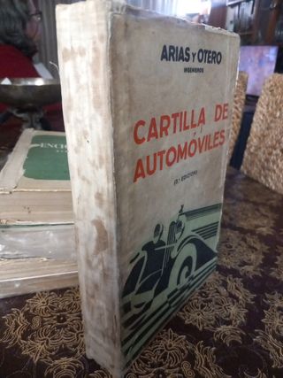 Libro Antiguo Cartilla de Automóviles