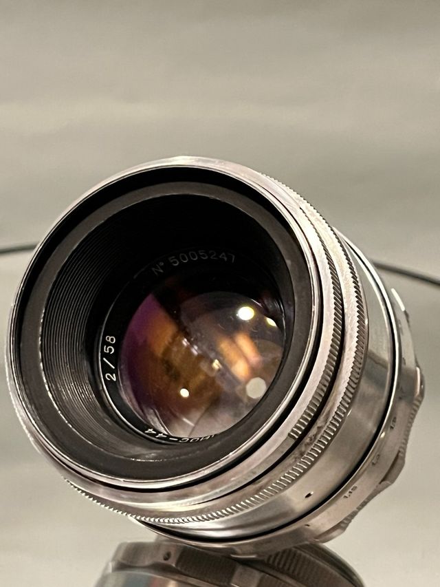 Helios 44 Plateado Raro