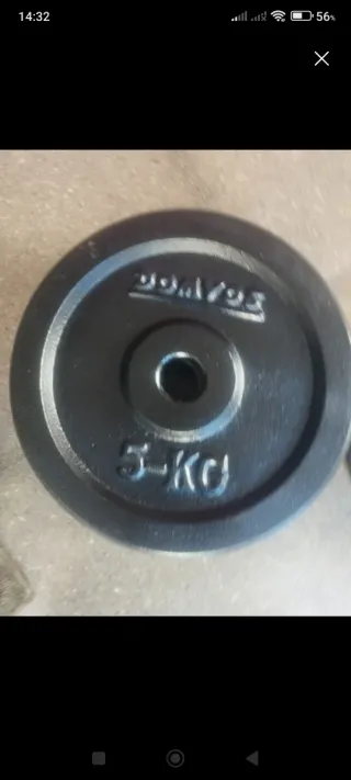 Pareja de discos de 5 kgs cada uno