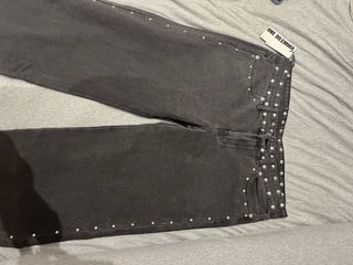 Pantalones ONE DILEMA negros estrellas plata