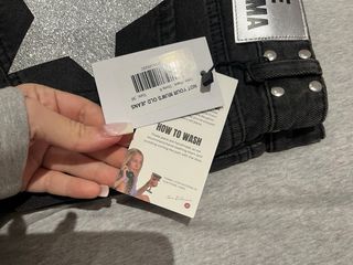 Pantalones ONE DILEMA negros estrellas plata