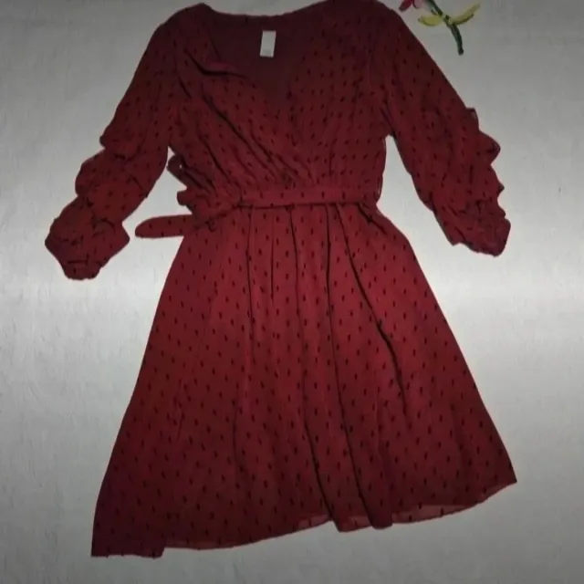 Vestido mujer burdeos