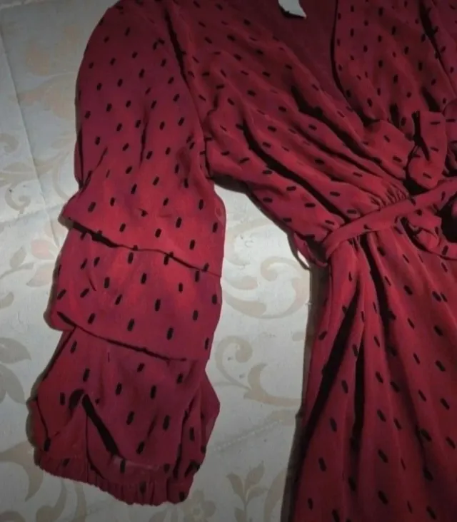 Vestido mujer burdeos