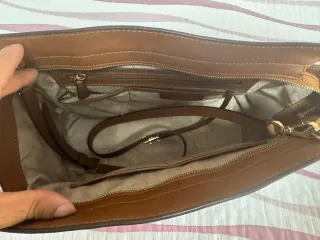 Bolso Michael Kors Marrón y Dorado