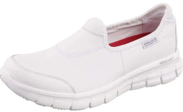 Skechers Sure Track Mujer Blanco Talla L