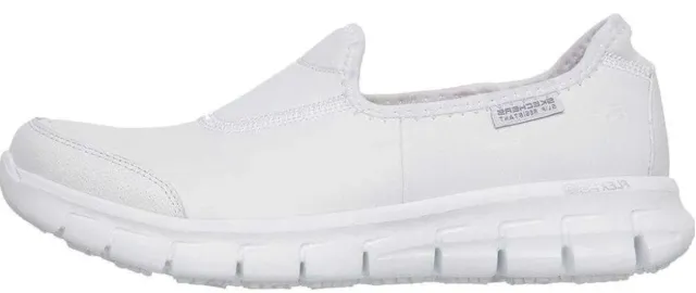 Skechers Sure Track Mujer Blanco Talla L