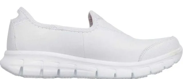 Skechers Sure Track Mujer Blanco Talla L