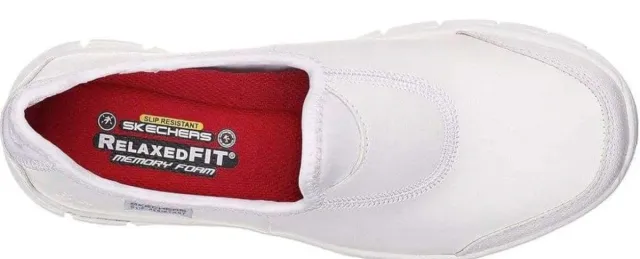 Skechers Sure Track Mujer Blanco Talla L