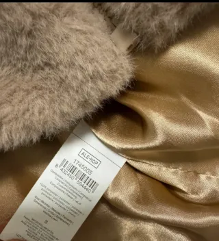 Chaleco peludo Ale Hop beige talla única