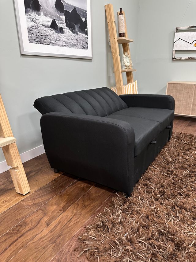 Sofá Cama Gris Tela