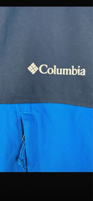 Chaqueta Columbia Impermeable Azul Marino y Azul
