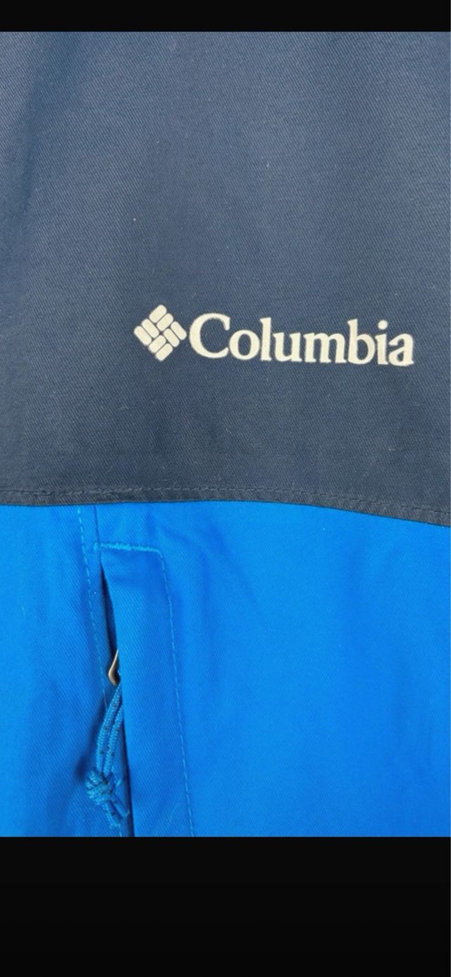 Chaqueta Columbia Impermeable Azul Marino y Azul
