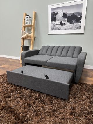 Sofá Cama Gris Reducido