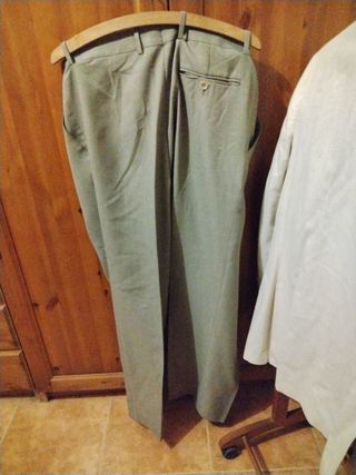 Americana MACSON Beige Algodón Lino Talla 50