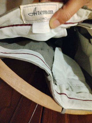 Americana MACSON Beige Algodón Lino Talla 50