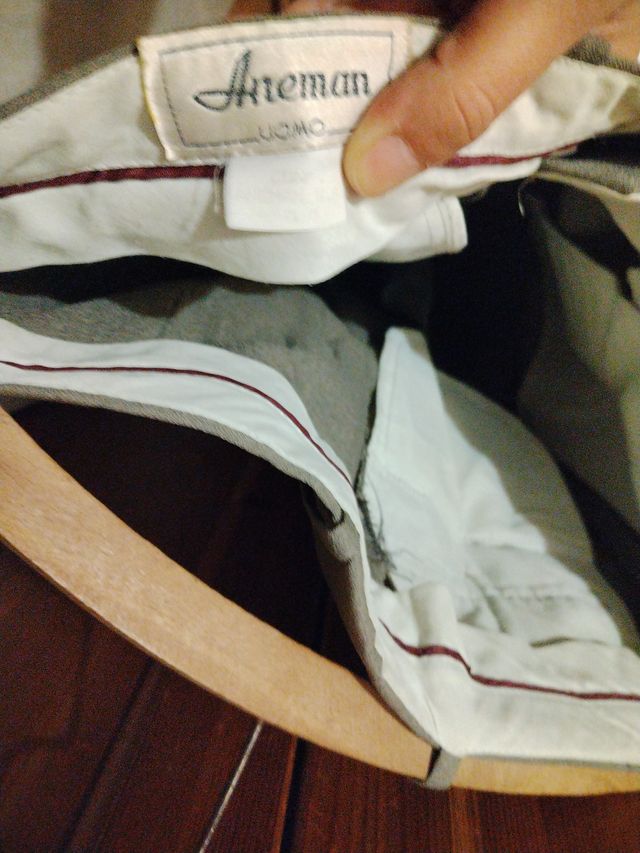 Traje MACSON Beige Algodón Lino Talla 50