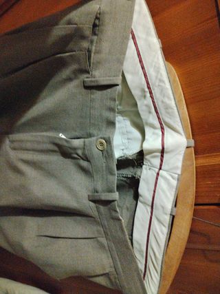 Americana MACSON Beige Algodón Lino Talla 50