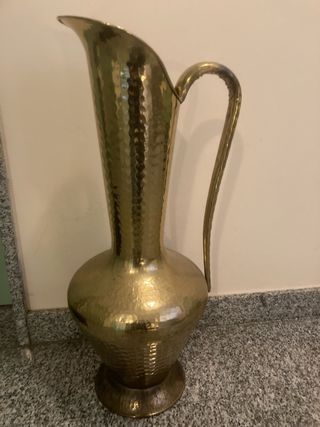 Portaombrelli/fioriera in metallo dorato