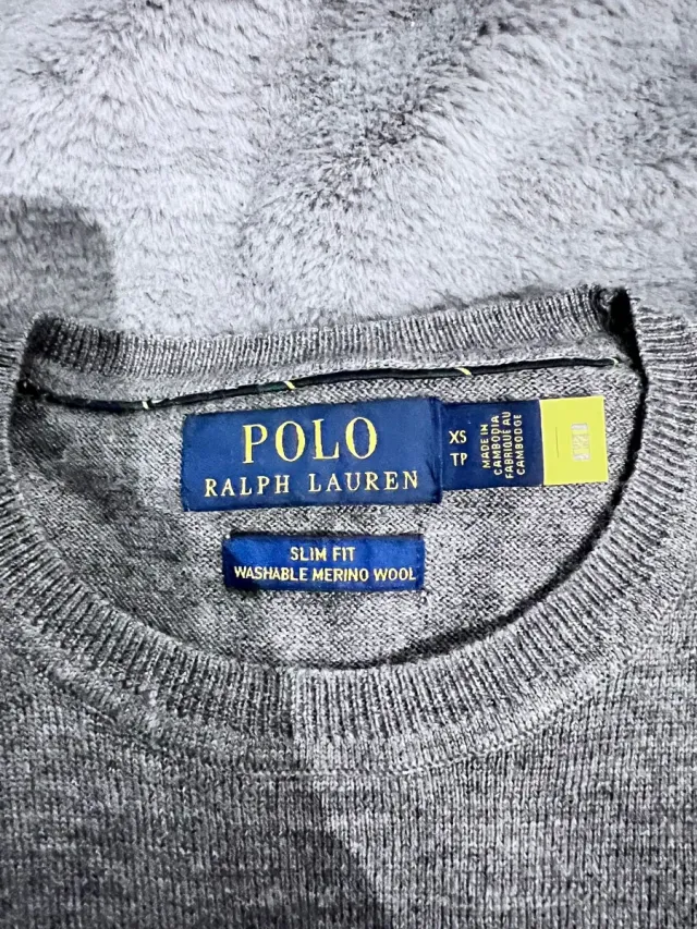 Jersey Polo Ralph Lauren Gris Talla XS