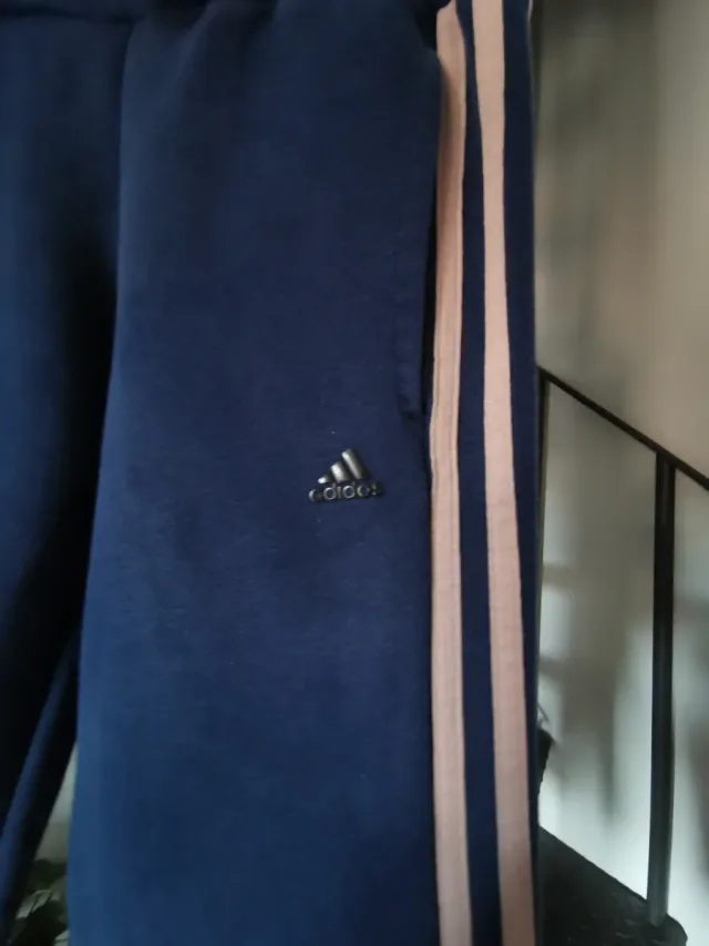 Pantalón Chándal Adidas Azul y Rosa