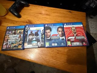 Consola PS4 Negra + Mando+ 4 juegos