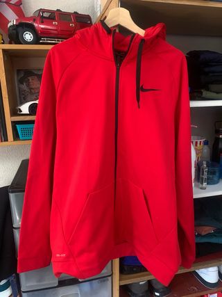 Sudadera Nike Roja con Cremallera